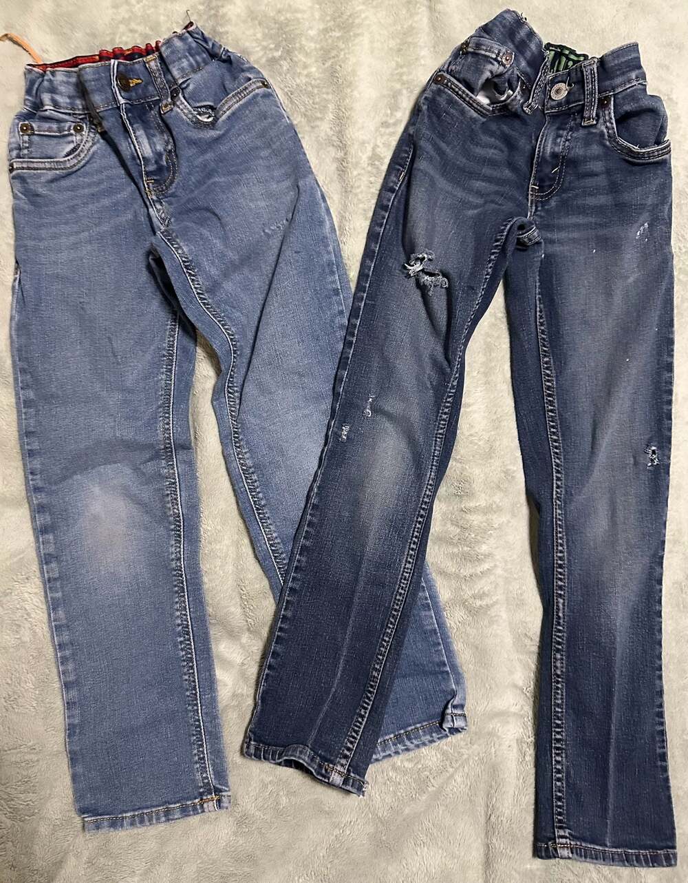 Lot of 2 - Levi's Boys' Adjustable Waist 514 Straight Fit Jeans, Size 8